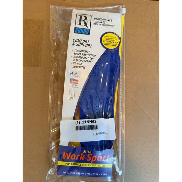 rx sorbo Shoes - RX Sorbo Ultra Work-Sport Performance Men 5-6 Women 7.5-8.5 Insoles 1 pair